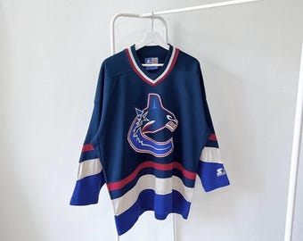 Maglia vintage NHL Vancouver Canucks anni '90/da titolare (M)