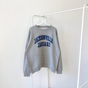 Vintage Jacksonville/ Jaguars/ football/ Vintage gray sweatshirt/ L