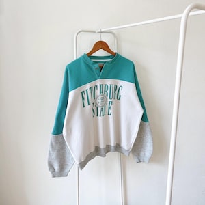 Sudadera vintage de los 90/ Fitchburg/ State/ University/ Massachusetts/ Gear for sports/ L