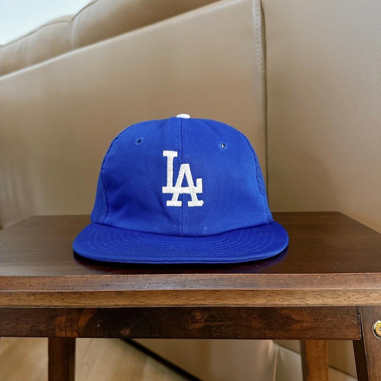 送料無料 90s LA Dodgers ドジャース CAP キャップ NWA MLB 青