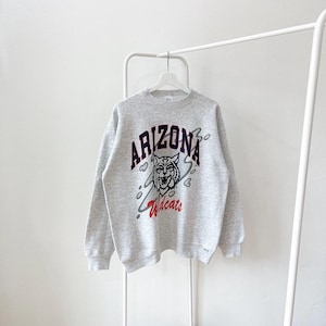 Vintage 90s/ Arizona/ Wildcats/ NCAA/ vintage Discus athletic gray sweatshirt (L)