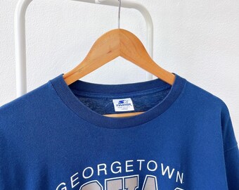 Vintage/ 90s/ Georgetown/ Hoyas/ NCAA/ Starter/ Made in USA/ Blue