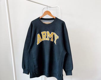 Bluza vintage z lat 00./Armia/Stanów Zjednoczonych/Wojskowa/Steve and Barrys w kolorze czarnym (XL)
