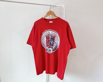Camiseta vintage de los 2000, Anaheim, Angels, béisbol, 2002, Majestic, roja (XL)