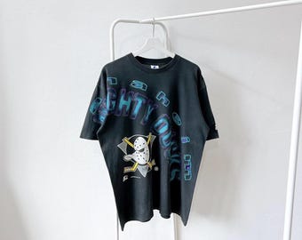 Vintage 1990s/ Mighty Ducks/ NHL/ t-shirt/ Anaheim Ducks/ Starter USA/ (L)