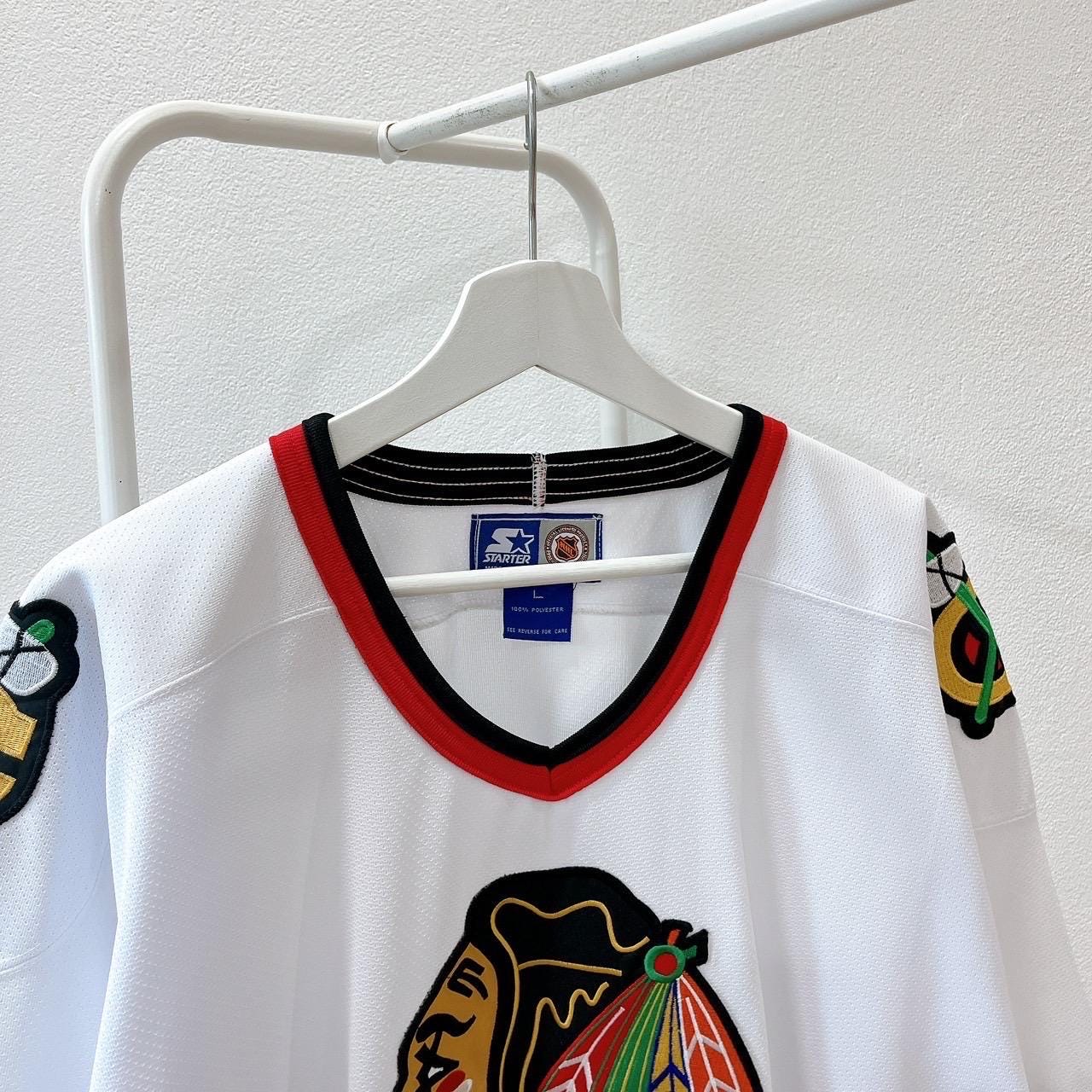 Vintage 1990s Chicago/ Blackhawks/ NHL/ Vintage Starter/ Jersey/ L 