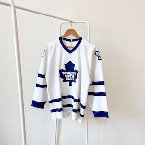 Vintage 90s/ Toronto/ Maple Leafs/ Eishockey Trikot/ Vintage CCM weißes Trikot/ L