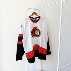 Vintage 90s Ottawa/ Senators/ hockey/ vintage CCM white jersey/ XXL