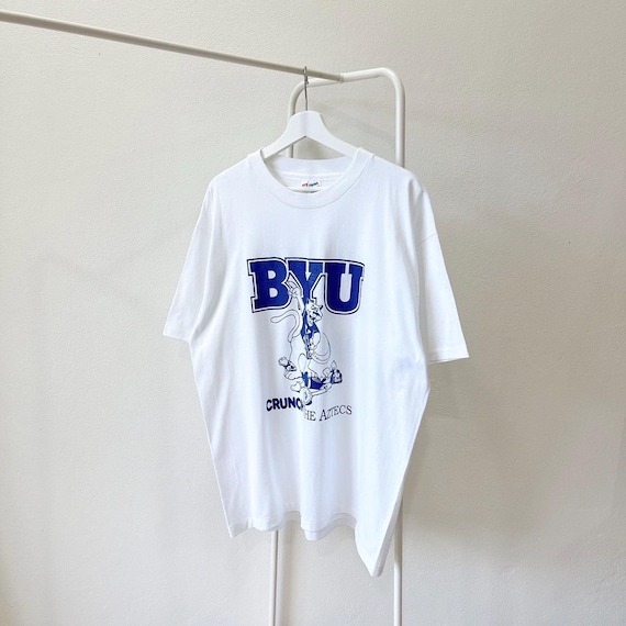 Vintage 1990s/ Brigham Young/ BYU/ Cougars/ Hanes USA/ T-shirt (XL