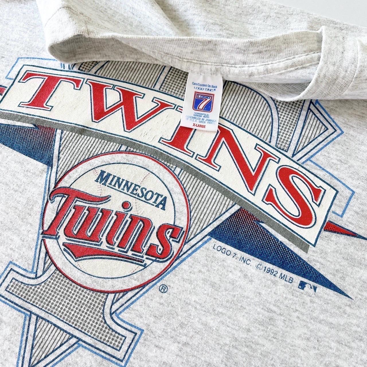 ヴィンテージ/90年代/ミネソタ/ツインズ/野球/1992/ロゴ7/グレー/T