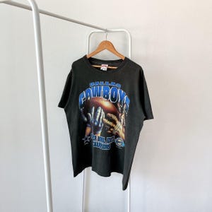Vintage 90s/ Dallas/ Cowboys/ football/ 1993/ Made in USA/ vintage Nutmeg mills blue t-shirt/ XL