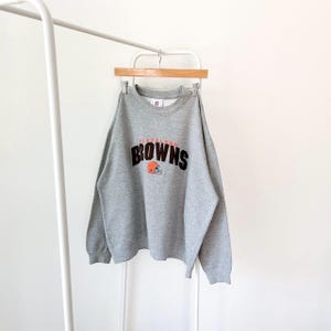 Vintage 00s/ Cleveland/ Browns/ football/ vintage NFL gray sweatshirt/ XL