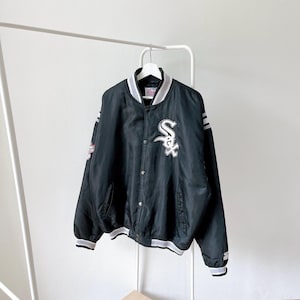 Vintage/ 90s/ Chicago/ White Sox/ baseball/ vintage Diamonds collection/ black/ jacket/ XL
