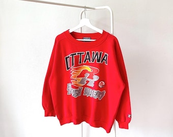Vintage 1990-tals/ Ottawa Rough Riders/ CFL/ Softwear Athletic/ Sweatshirt (M)