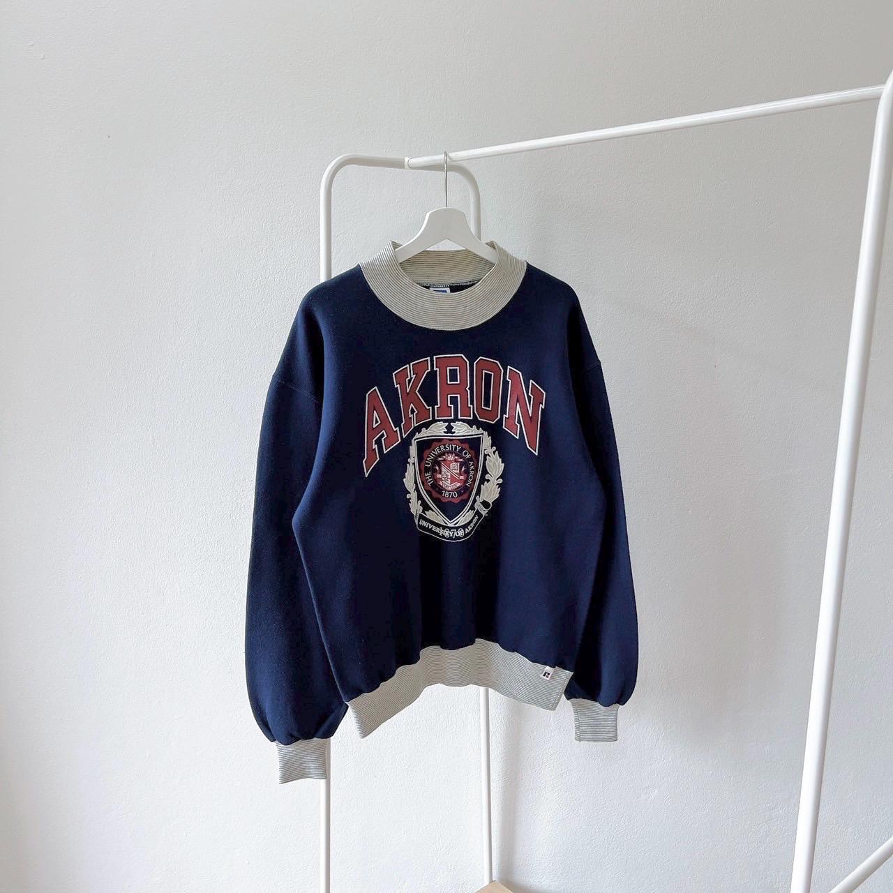 Vintage 1990s Akron Zips Sweatshirt/ Russell Athletic USA/ L - Etsy