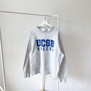 Vintage/ 90s/ UCSB/ soccer/ vintage Lee sport/ gray/ sweatshirt (L)