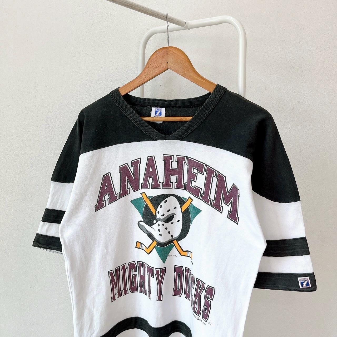ヴィンテージ 90年代 アナハイム マイティダックス Tシャツ - ロゴ 7 