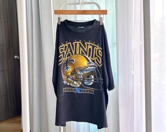Maglietta nera dei New Orleans Saints NFL degli anni '90, Salem (XL)