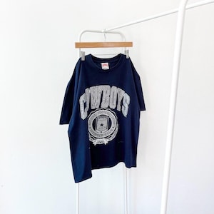 Vintage 90s Dallas/ Cowboys/ football/ 1994/ Made in USA/ vintage Nutmeg mills blue t-shirt/ XL