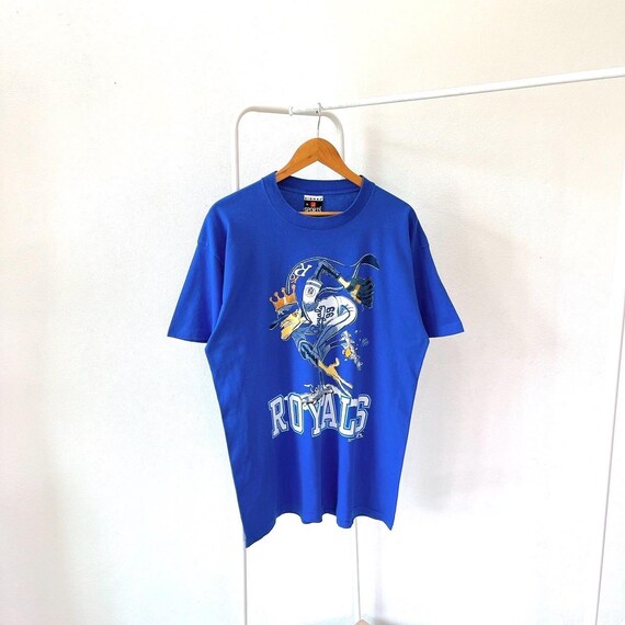 signal blue graphic tee