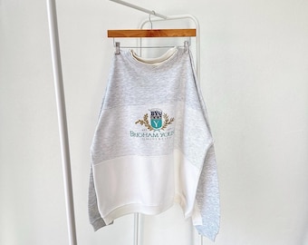 ヴィンテージ 90年代 / ブリガムヤング / BYU / クーガーズ / NCAA / ヴィンテージ スポーツギア グレー スウェットシャツ / XL