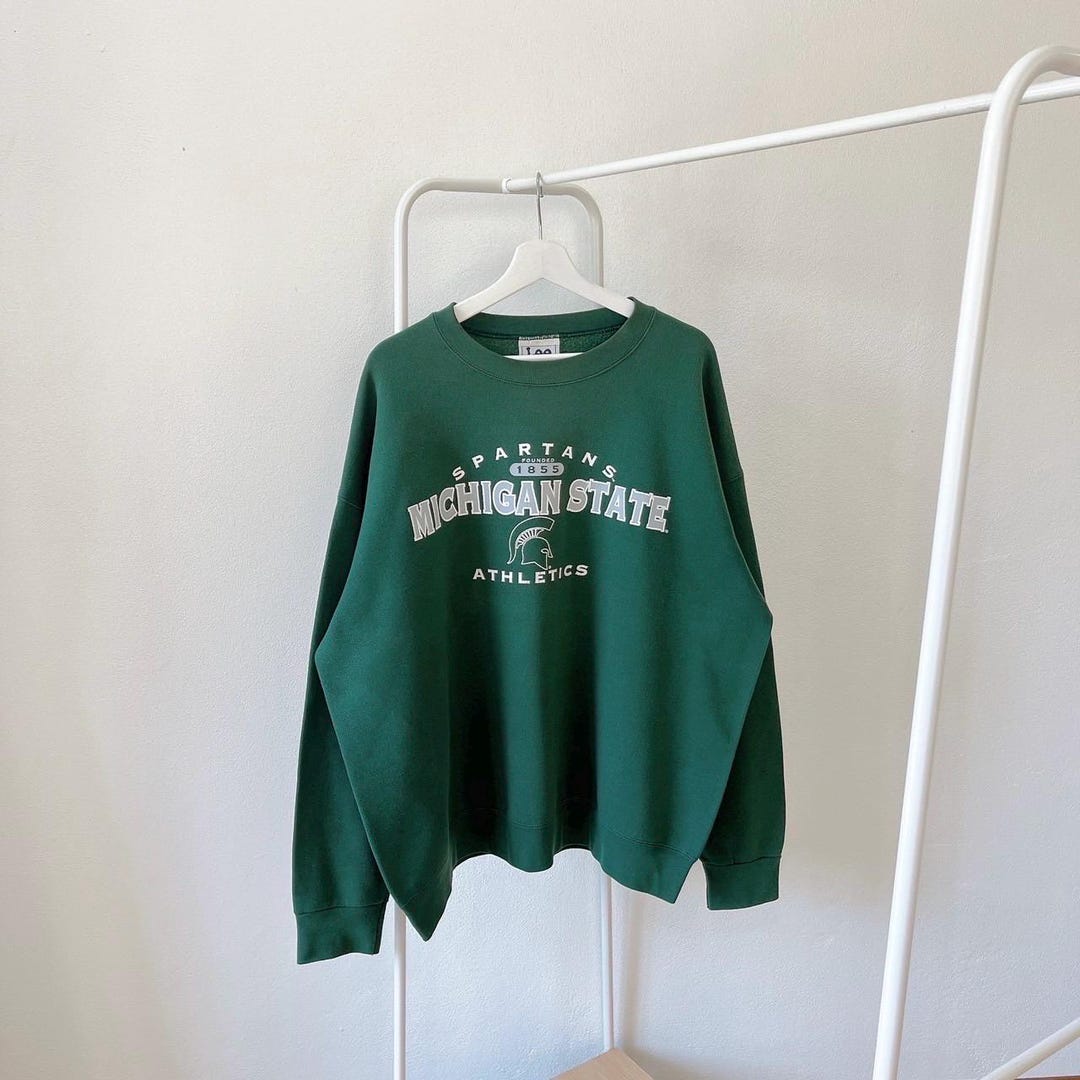 GRAND SWEAT VERT vintage Académie collège Pop Corn...Années 70/80 EUR 40,00 - FR