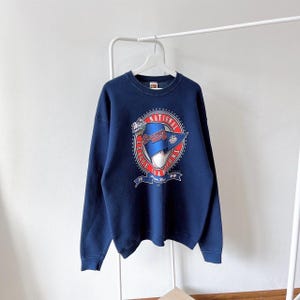 Vintage/ 90s/ Atlanta/ Braves/ MLB/ baseball/ 1999/ Fruit of the loom/ blue/ sweatshirt (XL)