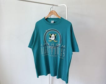 Vintage 90s Mighty Ducks Hockey T-Shirt (L)