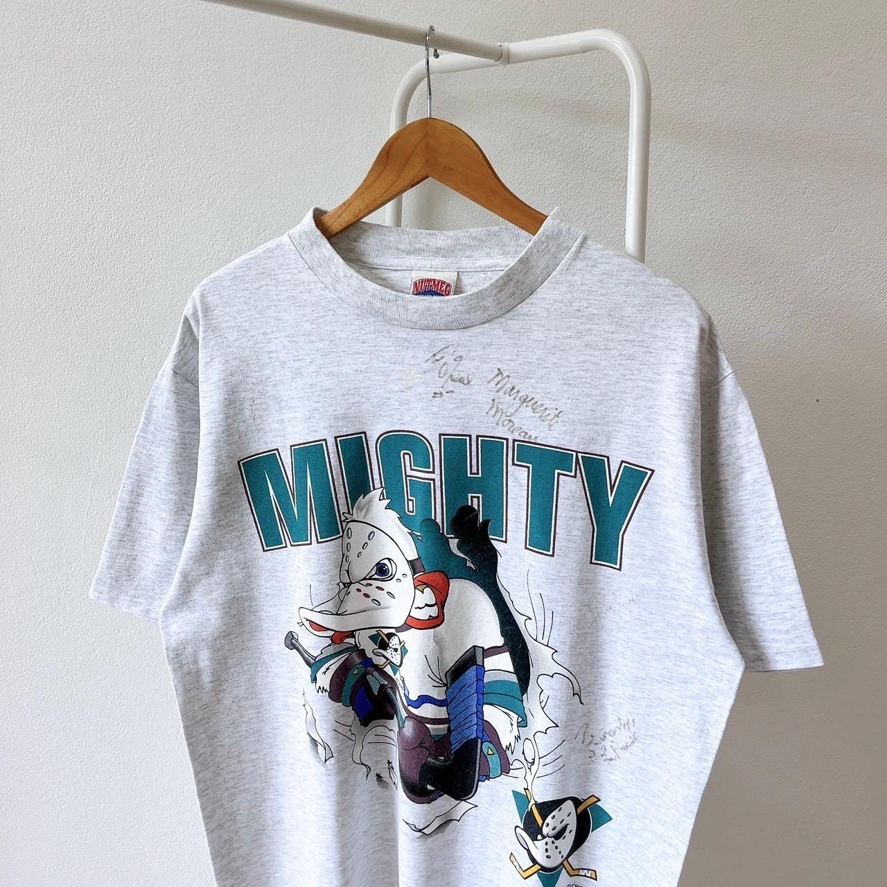 Vintage 1990s Anaheim Mighty Ducks T-shirt/ NHL/ Vintage Nutmeg
