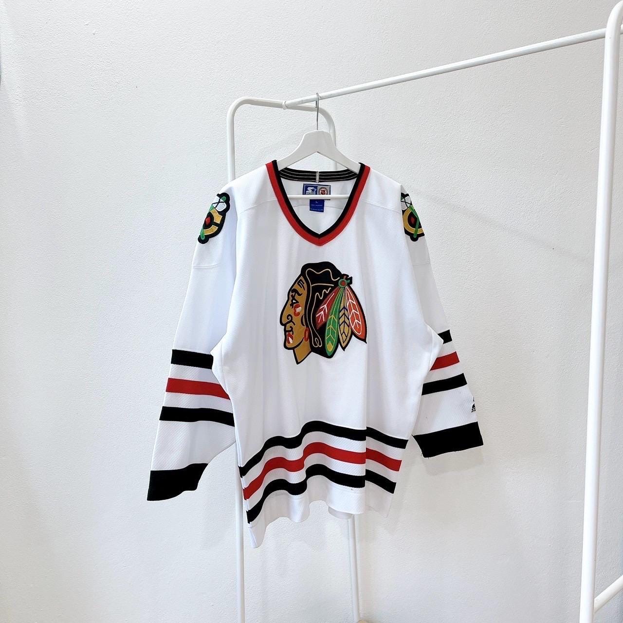 Vintage 1990s Chicago/ Blackhawks/ NHL/ Vintage Starter/ Jersey/ L