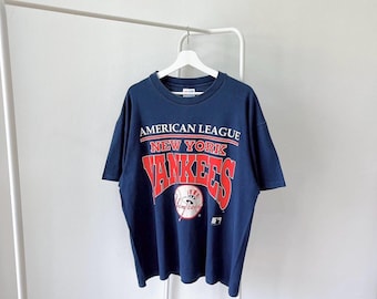 ヴィンテージ 90年代 ニューヨーク ヤンキース MLB ブルー Tシャツ XL