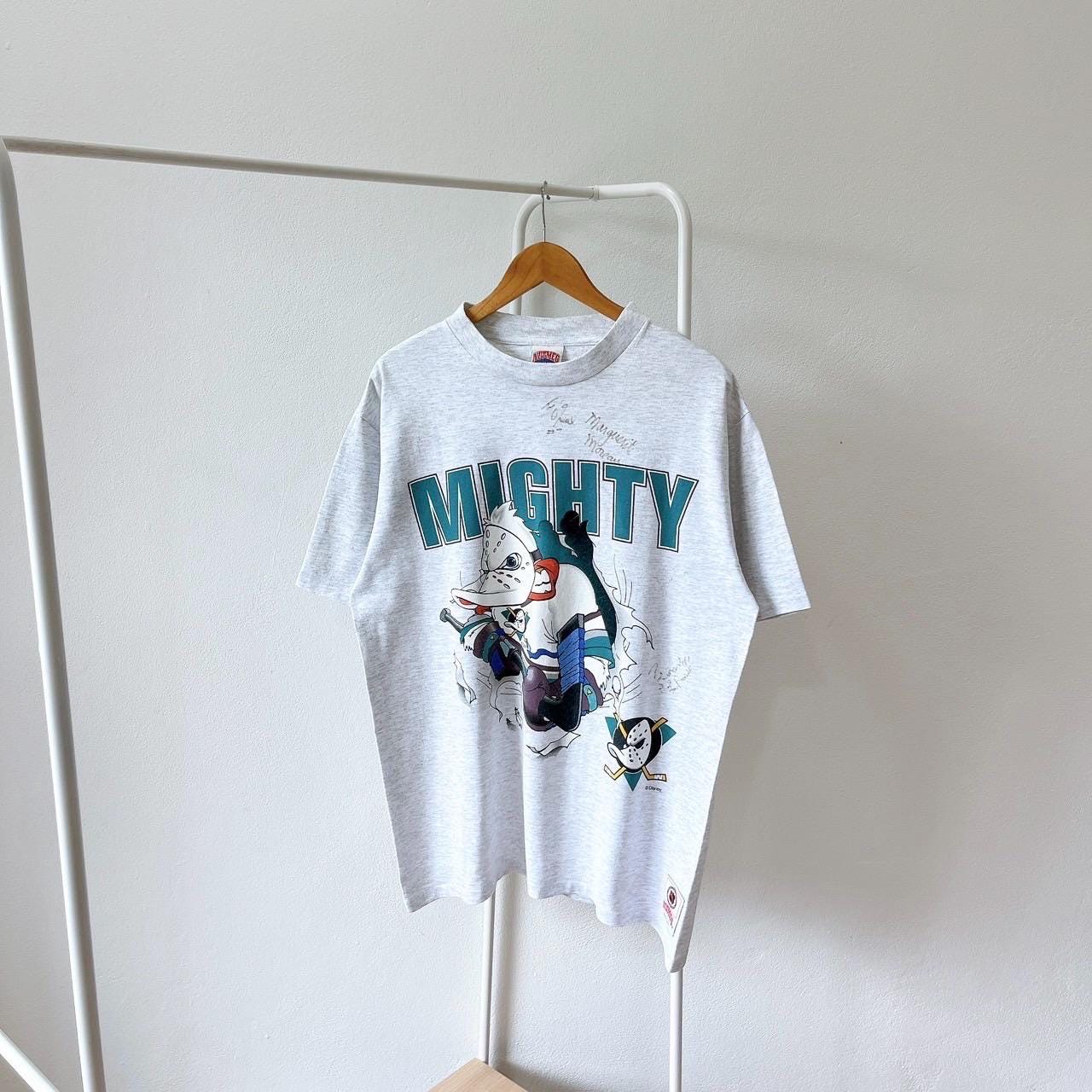 Vintage 1990s Anaheim Mighty Ducks T-shirt/ NHL/ Vintage Nutmeg