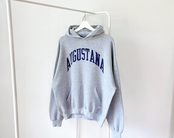 Vintage 2000s Augustana hoodie/ spellout/ vintage Russell Athletic/ XL
