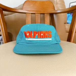Vintage 90s/ Miami Dolphins/ NFL/ hat/ vintage NFL officially license product trucker hat/ 55-60 cm