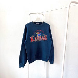 ヴィンテージ 00s/カンザス/ジェイホークス/NCAA/ヴィンテージブルースウェットシャツ/M
