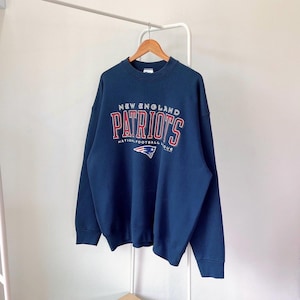 Vintage/ 90s/ New England/ Patriots/ 1997/ NFL/ Pro player/ made in USA/ blue/ sweatshirt (XXL)