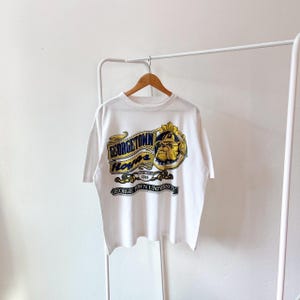 Vintage/ 90s/ Georgetown/ Hoyas/ NCAA/ white/ t-shirt (L)