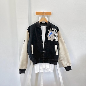 90s Detroit Lions NFL, Chalk line varsity letterman jacket (M)