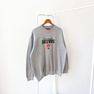 Vintage 90s Cleveland/ Browns/ football/ NFL gray sweatshirt/ L