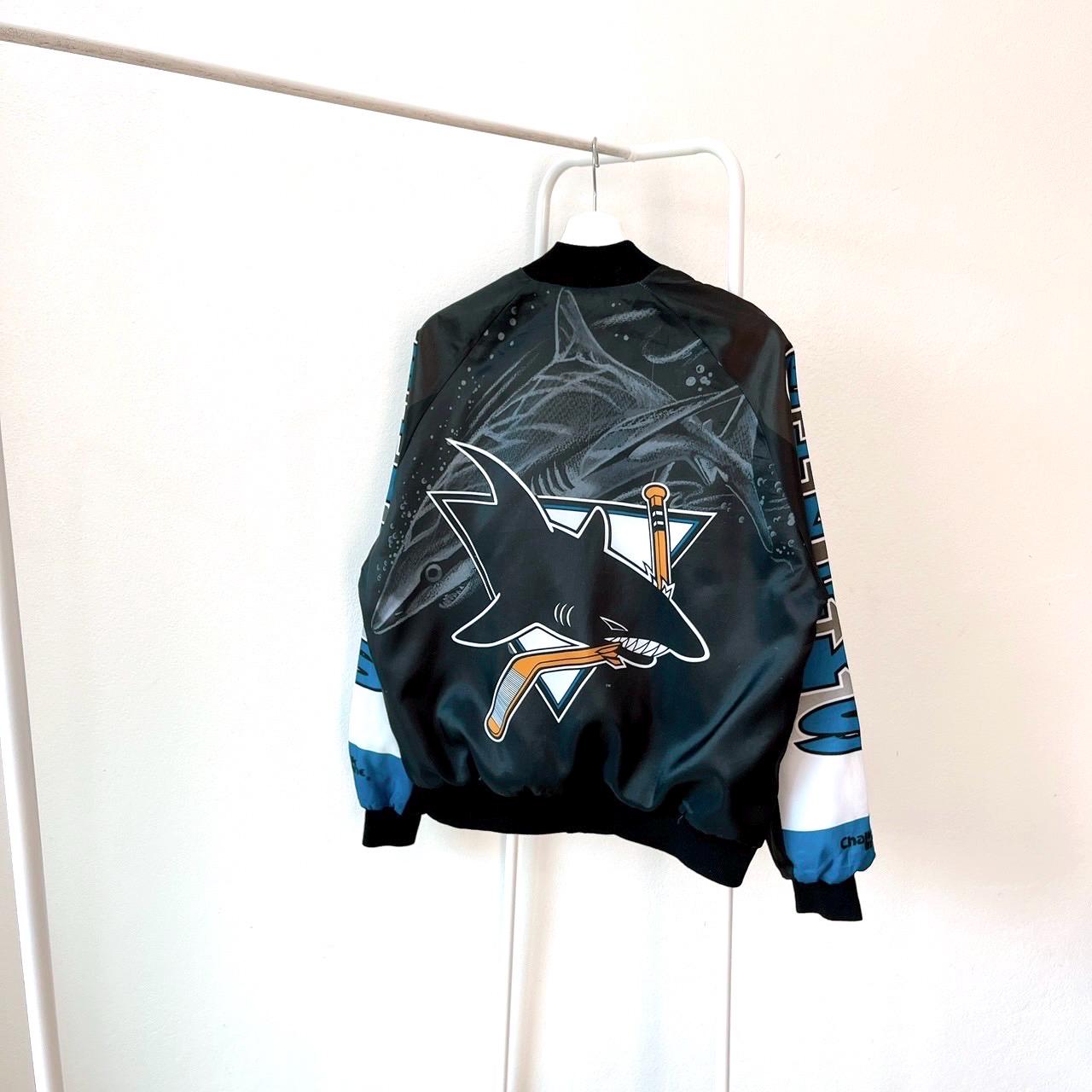 Vintage 90s San Jose Sharks NHL Chalk Line Jacket (M) - Etsy