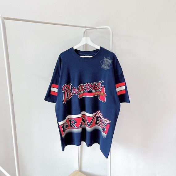 90's アメリカ製　スーパーボール/アトランタ　1994年　Tシャツ　XL Vintage/ 90s/ Atlanta/ Braves/ 1994/ Baseball/ Blue/ T-shirt (XL