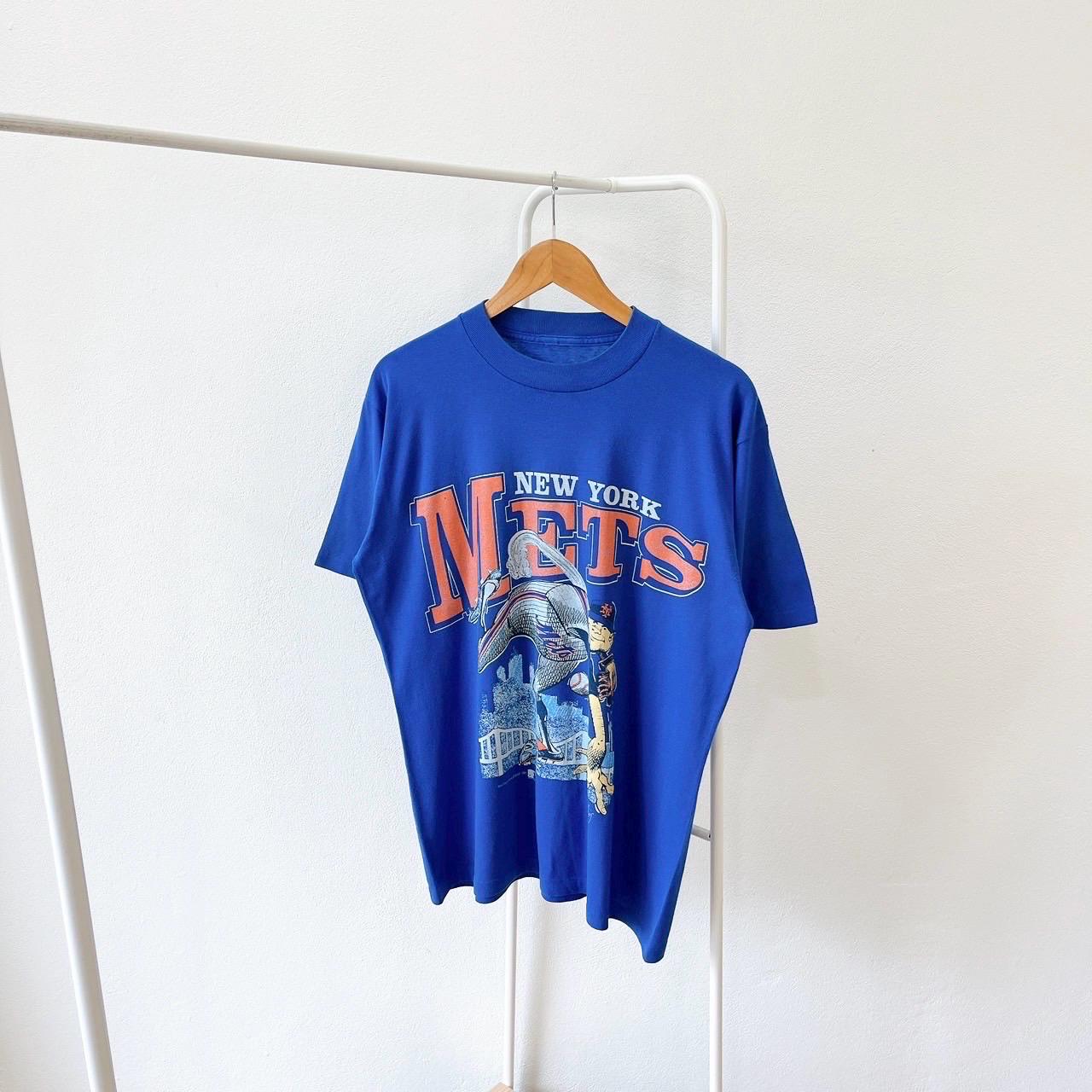 ヴィンテージ 1990年代/ニューヨーク/メッツ/野球/青/Tシャツ (L 