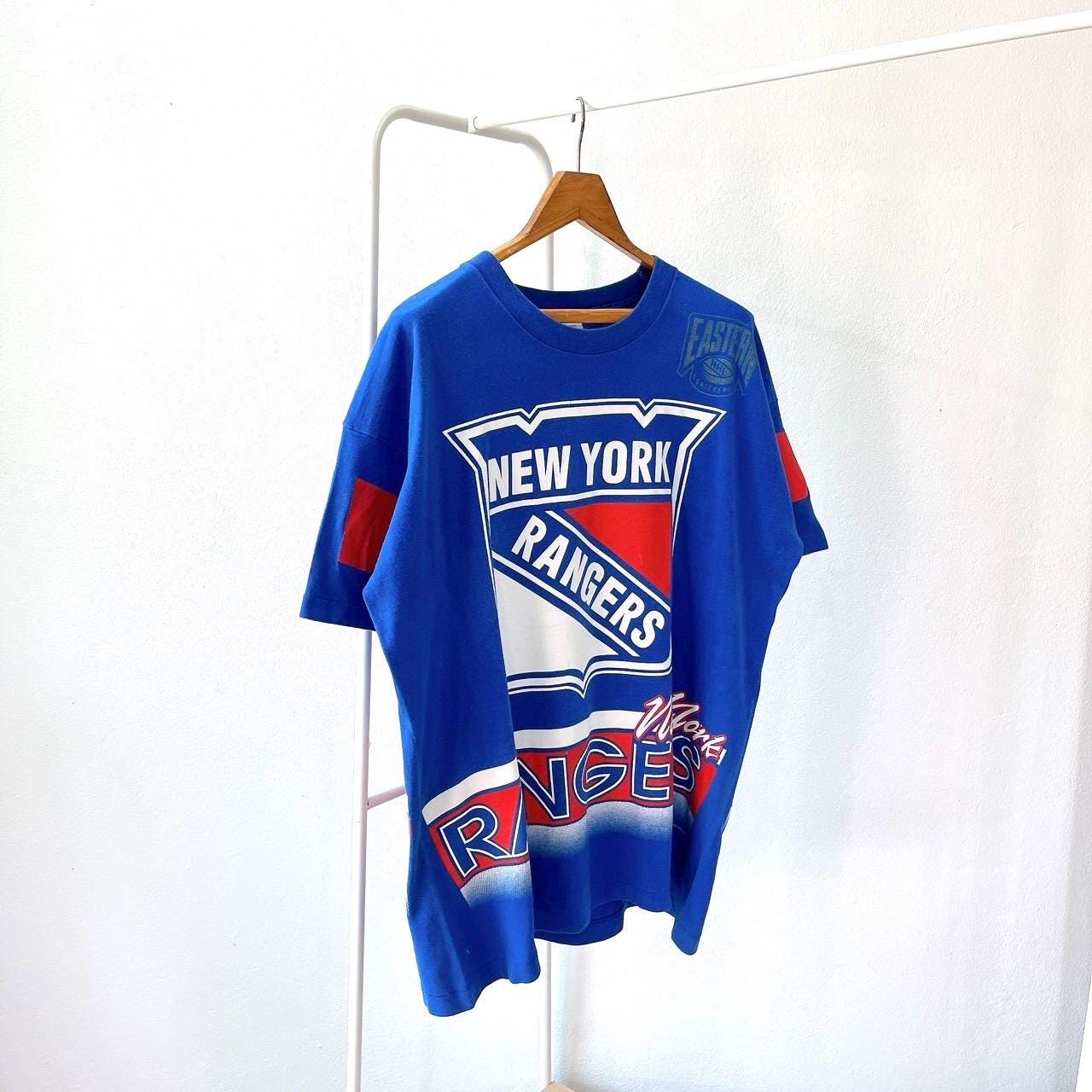 Vintage 1990s/ New York Rangers/ NHL/ T-shirt/ Salem Sportswear