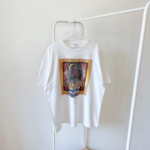 Vintage/ 00s/ Anaheim/ Angels/ MLB/ 2002/ Optima Cotton Wear/ white/ t-shirt (XXL)
