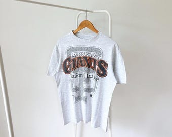 Vintage/ Anni '90/ San Francisco/ Giants/ MLB/ 1991/ Hanes/ made in USA/ grigio/ maglietta (L)