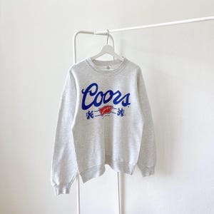 Vintage 00s/ Y2K/ Coors/ Bankett/ Bier/ Vintage Delta Sweatshirt weiss (M)