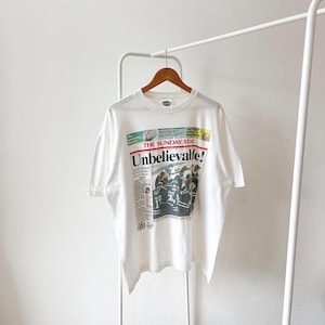 Vintage 90s/ Toronto/ Blue jays/ 1993/ MLB/ baseball/ Newspaper/ vintage Standard white t-shirt/ XL