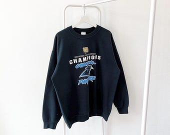 vintage des années 00/ Carolina/ Panthers/ 2003/ football/ sweat-shirt noir Gildan vintage/ L