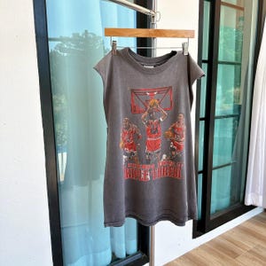 90s Chicago Bulls NBA basketball, Nutmeg mills t-shirt (XL)