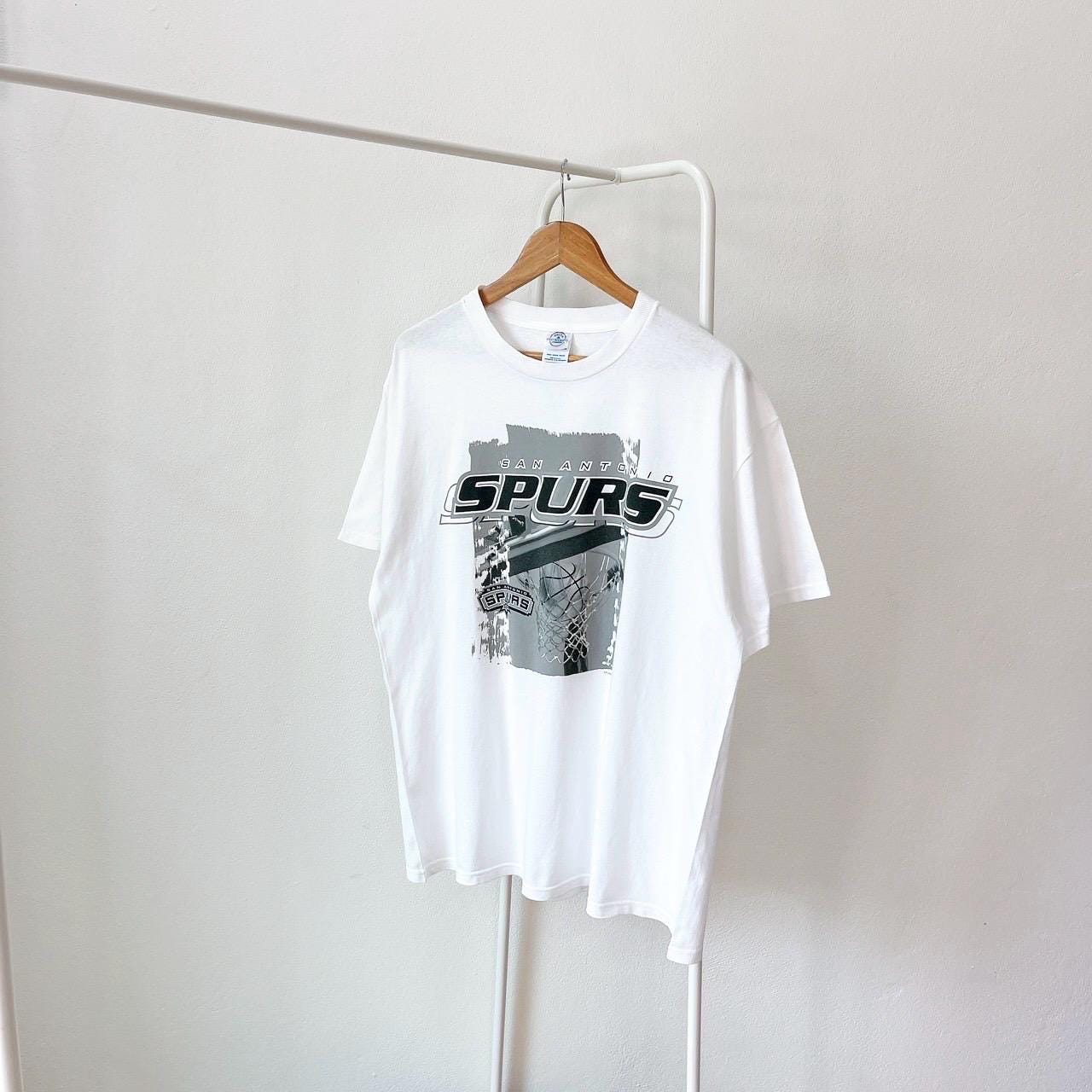 Vintage San Antonio Spurs T-shirt: 00s NBA Delta White Tee (L) - Etsy
